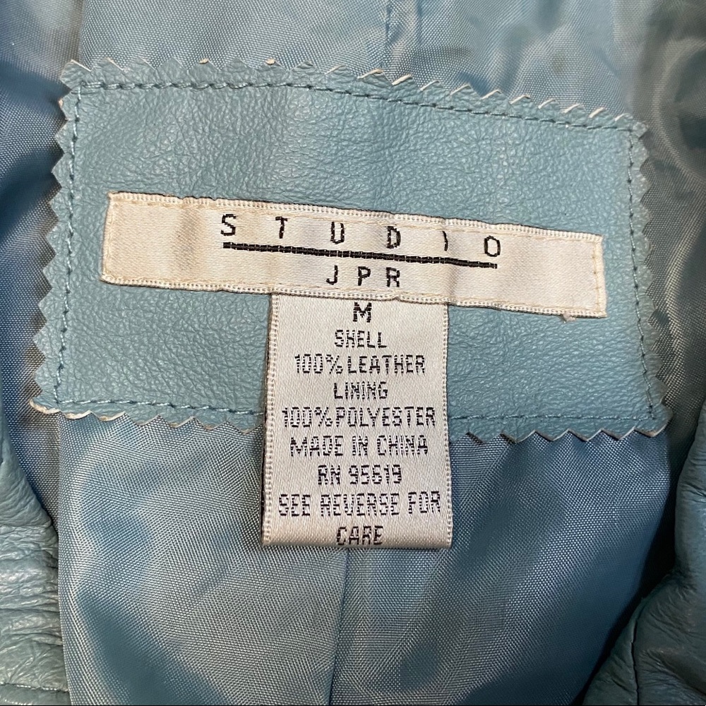 Studio JPR Leather Jacket Women size M - Picture 8 of 9